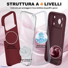 Carica l'immagine nel visualizzatore di Gallery, Oududianzi-Cover per iPhone 18 Pro / 17 Pro Silicone Case, Bordeaux