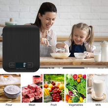 Carica l'immagine nel visualizzatore di Gallery, Bilancia Da Cucina Digitale, 10 kg, Bilancia Elettronica In Acciaio Inox, Elegante Bilancia Alimentare Ultra Sottile, Bi