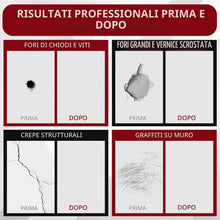Carica l'immagine nel visualizzatore di Gallery, 2x 250g Pasta Ripara Muri Bianca con Spatola – Vantaggio Stucco per Muri Pronto all’Uso per Fori di Trapano, Crepe &amp; Par