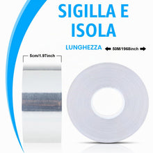 Carica l'immagine nel visualizzatore di Gallery, Nastro adesivo alluminio - Nastro adesivo resistente al calore per temperature alte e basse, impermeabile, resistente, i