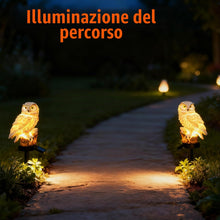 Carica l'immagine nel visualizzatore di Gallery, XVZ Lampade Solari per Esterni Giardino, Gufo statuette da giardino, luci solari decorazione per prato, terrazza, cortil