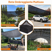 Carica l'immagine nel visualizzatore di Gallery, Flintronic Rete Ombreggiante, Telo Ombreggiante Occhiellato, Telo Esterno Con Occhielli Resistente Ai Raggi UV Vela Ombr