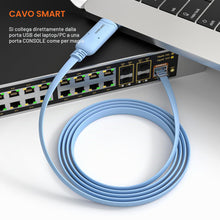 Carica l'immagine nel visualizzatore di Gallery, Console cavo USB, USB a RJ45 Cavo console per router Cisco/AP router/switch/Windows 7, 8 (1.8 m, blu)