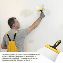 Carica l'immagine nel visualizzatore di Gallery, 2 Pz Raschietto Muro, 200mm Raschietto per Vernice, Spatola per Stucco, Set di Spatole Flessibili per Cartongesso Raschi
