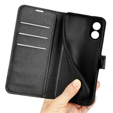Carica l'immagine nel visualizzatore di Gallery, Cover per OPPO A38 / OPPO A18 4G, Custodia Portafoglio Cover a Libro in Pelle Flip Case con Silicone Bumper, Fibbia Magn