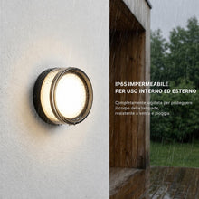 Carica l'immagine nel visualizzatore di Gallery, MARSI Applique LED da Esterno Rotonda IP65, Lampada da Parete e Soffitto Moderna, 9W, 3 Temperature di Colore 2800K/4000