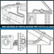 Carica l'immagine nel visualizzatore di Gallery, Hon&amp;Guan ø100mm, 2,5m Tubo Flessibile per Aria in PVC, Tubo in Alluminio per Asciugatrice, Cappe Aspiranti, Sistema di V