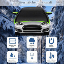 Carica l'immagine nel visualizzatore di Gallery, TZEKING Copri Parabrezza Auto,Telo Antigelo con Bordatura