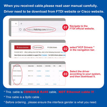 Carica l'immagine nel visualizzatore di Gallery, Console cavo USB, USB a RJ45 Cavo console per router Cisco/AP router/switch/Windows 7, 8 (1.8 m, blu)
