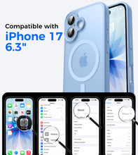 Carica l'immagine nel visualizzatore di Gallery, Natiiozie Magnetica Cover per iPhone 17, Compatibile con Mag Safe,Antiurto di Grado Militare,Protezione Completa Della F