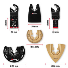Carica l'immagine nel visualizzatore di Gallery, Einhell 6 pezzi set multitool