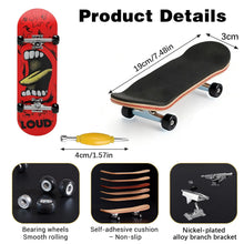 Carica l'immagine nel visualizzatore di Gallery, Mini Skateboard da Dita, 5 Couches Skateboard per Dita, Legna Mini Skate Fai da te, per Appassionati Regali di Compleann