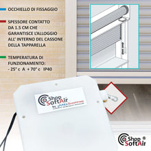 Carica l'immagine nel visualizzatore di Gallery, Sensore Contatto a Filo per Tapparelle con Fune Universale per tutti gli Allarme Antifurto