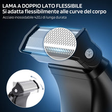 Carica l'immagine nel visualizzatore di Gallery, MAXGROOM Rasoio Elettrico Corpo Uomo Impermeabile IPX6