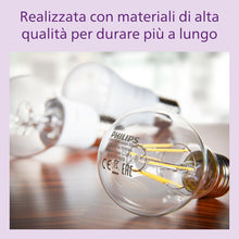 Carica l'immagine nel visualizzatore di Gallery, Philips Lampadina LED smart B35 E14, Trasparente, Confezione da 6