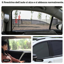 Carica l'immagine nel visualizzatore di Gallery, Tendine Parasole Auto Bambini, 2 Pezzi Parasole Finestrini Auto Piccola, Universale Tende Parasole Calza Finestrini Post