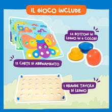 Carica l'immagine nel visualizzatore di Gallery, Nene Toys Gioco di Chiodini in Legno per Bambini dai 2 Anni