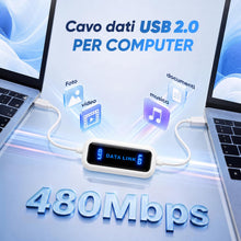 Carica l'immagine nel visualizzatore di Gallery, SALCAR Cavo USB per il trasferimento dati da PC Per Windows 10/8.1/8/7/Vista/XP/2000