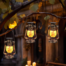 Carica l'immagine nel visualizzatore di Gallery, Weinsamkeit Lanterne Solari da Esterno, 2 Pezzi Lampade da Campeggio LED Vintage, Impermeabile Appendere Lampade con Eff