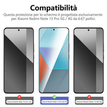 Carica l'immagine nel visualizzatore di Gallery, NEW'C Pellicola Vetro per Xiaomi Redmi Note 13 Pro 5G/4G, Vetro Temperato