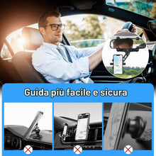 Carica l'immagine nel visualizzatore di Gallery, LURICO Supporto per telefono specchietto retrovisore, porta cellulare auto specchietto, Supporto Telefono Auto 360° Gire