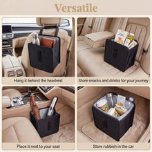 Carica l'immagine nel visualizzatore di Gallery, 2 PCS pattumiera per auto pieghevole impermeabile a prova di perdite 23 x 23 cm cestino per auto in tessuto oxford con c