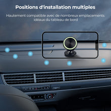 Carica l'immagine nel visualizzatore di Gallery, Vinabo Supporto Magnetico Telefono Auto, 2 Pezzi, 360°, Lega di Alluminio