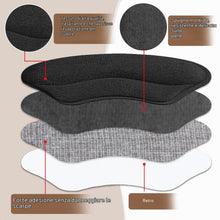 Carica l'immagine nel visualizzatore di Gallery, Cuscinetti Tallone, Protezioni per Tallone per Scarpe, Cuscinetti per Tallone con Inserti in Spugna, Protezioni Tallone 