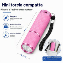 Carica l'immagine nel visualizzatore di Gallery, 4 Mini Torcia LED, Ultra Luminose Small Torce Alimentate a Batteria