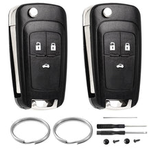 Carica l'immagine nel visualizzatore di Gallery, 2 Pezzi Guscio Chiave Auto 3 Tasti Compatibile con O-pel Insignia Astra J Adam Zafira Tourer C Mokka Meriva Movano Corsa