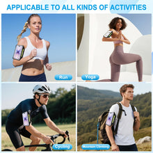 Carica l'immagine nel visualizzatore di Gallery, Fascia da Braccio porta telefono per corsa con Borsa Auricolare, Fascia Sportiva Running Porta Cellulare Fascia Braccio 