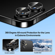 Carica l'immagine nel visualizzatore di Gallery, QHOHQ 3 Pezzi Pellicola Privacy per iPhone 17 + 1 Set Protezione Fotocamera, 25°Anti-Spy Vetro Temperato, [12 Piedi Anti