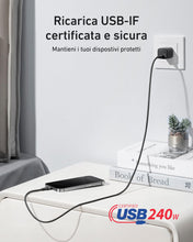 Carica l'immagine nel visualizzatore di Gallery, Anker Cavo USB C di Ricarica Veloce 240W, Design Intrecciato e Riciclato