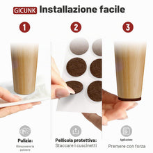 Carica l'immagine nel visualizzatore di Gallery, GICUNK 88 Pezzi Feltrini per Sedie, Gommini per Sedie, Marrone
