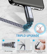 Carica l'immagine nel visualizzatore di Gallery, Cavo USB C 2 pezzi 3m, Cavo USB tipo C di ricarica in nylon tipo C, per Samsung Galaxy S10 S9 S8 Plus, Note10, Note9, M3