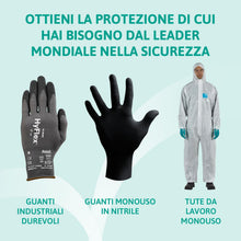 Carica l'immagine nel visualizzatore di Gallery, Ansell HyFlex 48-101 Guanti da Lavoro Sottili, Fodera Elastica con Rivestimento in Poliuretano, Protezione Professionale