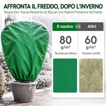 Carica l'immagine nel visualizzatore di Gallery, Lifewit Telo Copri Piante Inverno con Cerniera Laterale, 2 Pack, 120x180 cm