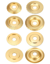 Carica l'immagine nel visualizzatore di Gallery, QWORK® 4 pezzi Mola per legno, disco abrasivo in legno, diametro interno 22,2 mm per smerigliatrici angolari