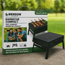 Carica l'immagine nel visualizzatore di Gallery, Barbecue Portatile a Carbone con Maniglia – Grill Compatto da Tavolo per Campeggio, Giardino, Balcone e Picnic