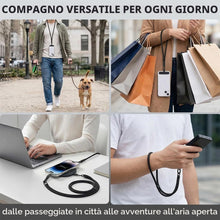 Carica l'immagine nel visualizzatore di Gallery, 2 Cordini per Cellulare, Set di Laccetti Regolabili per Collo e Polso, Ideali per Tenere il Telefono al Sicuro Durante l
