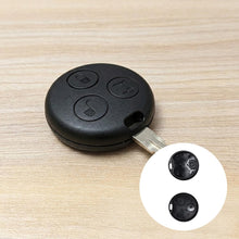 Carica l'immagine nel visualizzatore di Gallery, 2 pezzi Guscio chiave auto compatibile con Smart Fortwo – Scocca di ricambio per chiave telecomando, scocca 3 tasti per 