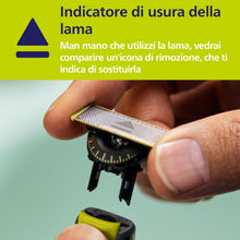 Carica l'immagine nel visualizzatore di Gallery, Philips OneBlade QP430/60 - Testine originali a 360 lame, compatibili con tutti i rasoi e tagliabordi elettrici OneBlade