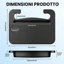 Carica l'immagine nel visualizzatore di Gallery, Supporto Volante Auto, Tavolo da Volante Multifunzione Portatile, Scrivania Volante Auto Desktop per Maggior Parte dei V