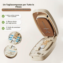 Carica l'immagine nel visualizzatore di Gallery, Taglia Pastiglie, Taglia Pillole, Tagliapillole Precisione in 2 e 4, Beige