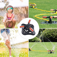 Carica l'immagine nel visualizzatore di Gallery, Irrigatore Giardino, Irrigatore Prato Automatico, Garden Sprinkler, Irrigatore Rotante Automatico a 360°Gradi, con 3 Bra