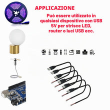 Carica l'immagine nel visualizzatore di Gallery, RUNCCI-YUN 6Pcs Connettore maschio USB 2.0,connettore usb a saldare,Spina USB Cavo nudo a 2 pin cavo Pigtail fai da per 