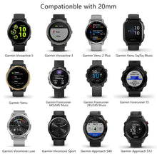 Carica l'immagine nel visualizzatore di Gallery, Mugust Cinturino di ricambio per Garmin Vivoactive 5/Garmin Vivoactive 3/Vivomove 3/HR/Luxe/Style per uomo e donna, in a