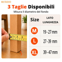 Carica l'immagine nel visualizzatore di Gallery, 20 Pezzi Gommini per Sedie Quadrati Trasparente (Adatto:27-39 mm)