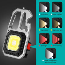 Carica l'immagine nel visualizzatore di Gallery, Czemo Mini Luce da Lavoro Ricaricabile 800 Lumen LED Lampade di Ispezione Portatile Mini Torcia Portachiavi Luce di Emer
