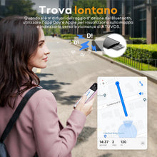 Carica l'immagine nel visualizzatore di Gallery, ATUVOS Air Tag Card Wallet Tracker Thin 1.6mm, Smart Tag compatibile con Apple Dov'è APP (solo iOS, Android non supporta